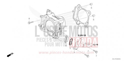 CYLINDRE/ANCHE SOUPAPE ADV350AN de 2022
